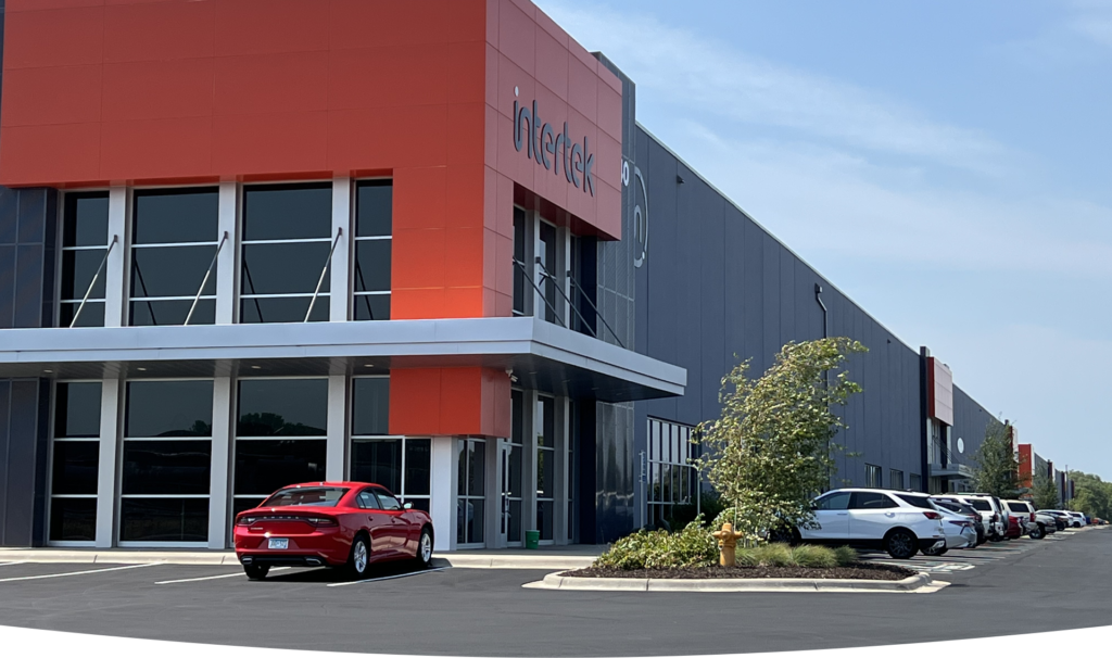 Modern Commercial Building Painted Orange and Gray - Fresh Paint, INC - Commercial Painting Contractors, Retail and Industrial Painting Contractors, MN